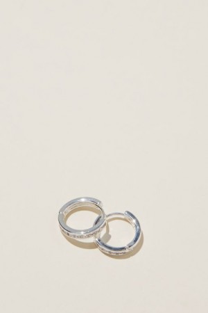 Cotton On Small Hoop Earring Women's Jewellery Silver | GGhNGOZB7vO
