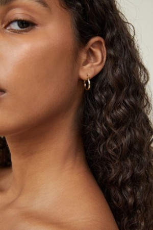 Cotton On Small Hoop Earring Women's Jewellery Gold | uvy6upKdTnI