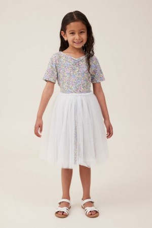 Cotton On Sophia Up Girls' Dress Light Yellow | sT8MZ87P3xB