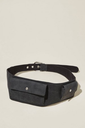 Cotton On Stage Left Utility Women's Belts Black / Black | uo77U6s3LAW