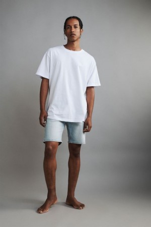 Cotton On Straight Men's Shorts Blue | XroH5sSDRGQ