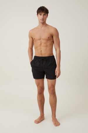 Cotton On Stretch Swim Men's Shorts Black | 2ZJA5JfpSBI