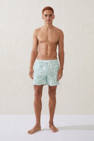Cotton On Stretch Swim Men's Shorts Forest | B0D82ra9VgM