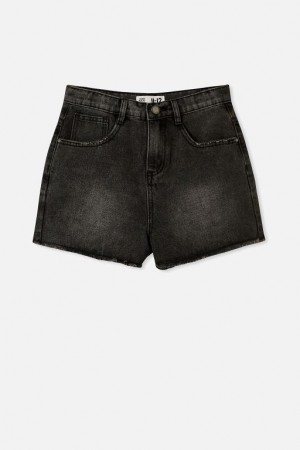 Cotton On Sully Denim Girls' Shorts Black Wash | D950NlI4pRy