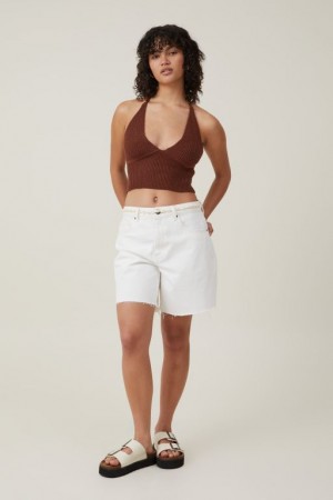 Cotton On Sun Set Halter Women's Knitwear Brown | 54HZykzZF9P
