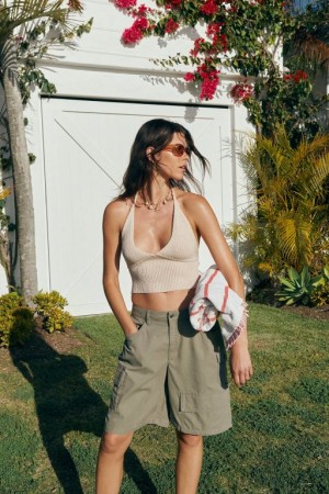 Cotton On Sun Set Halter Women's Knitwear Grey | WHngmKROXVo