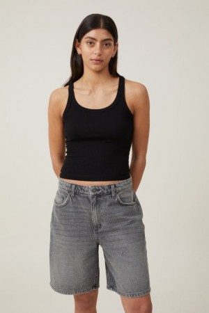 Cotton On Super Baggy Denim Jort Women's Shorts Grey | r4WzNenmnS7