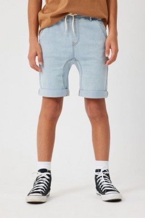 Cotton On Super Slouch Fit Boys' Shorts Light Blue | JfmPpPzQpiM