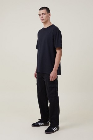 Cotton On Tactical Cargo Men's Pants Black | ji8iFoiEuL7