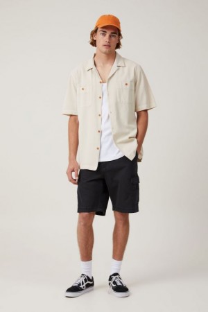 Cotton On Tactical Cargo Men's Shorts Black | X1yEPuIPttF