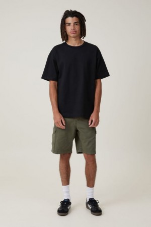 Cotton On Tactical Cargo Men's Shorts Green | 296bhaZpRbX