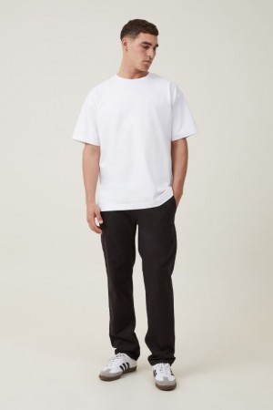 Cotton On Tapered Skinny Chino Men's Pants Black | alT8RkOjkD7