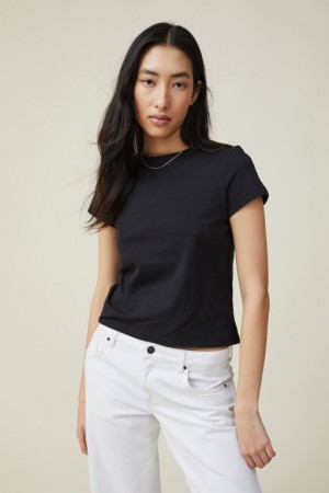 Cotton On The 91 Women's T Shirts Black | vXQKbXWiTTo