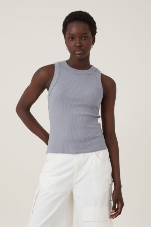 Cotton On The 91 Women's Tanks Light Grey | cip4tRMfnsK