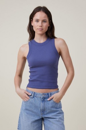 Cotton On The 91 Women's Tanks Navy | WuhujnxVcDE
