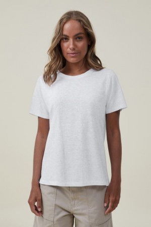Cotton On The Classic Organic Women's T Shirts Light Grey | wbV3TPFr3G5