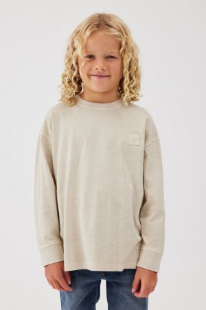 Cotton On The Essential Long Sleeve Boys' T Shirts Wash | ijr8QwSAYkT