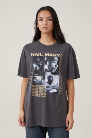 Cotton On The Oversized Hip Hop Women's Graphic T-Shirts Lcn | wih44KQqWVK