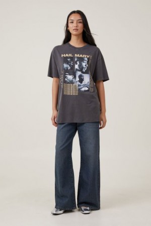 Cotton On The Oversized Hip Hop Women's T Shirts Lcn | 3dnjAcjwWFU