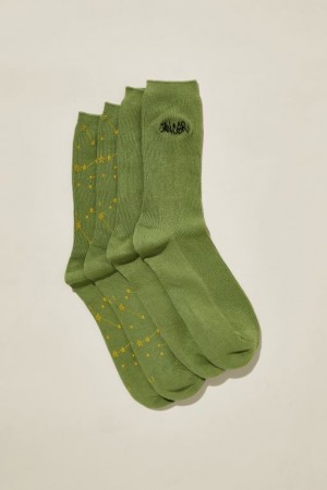 Cotton On The Perfect Pair Crew 2Pk Women's Socks Cancer | OAzH8rhQaf8