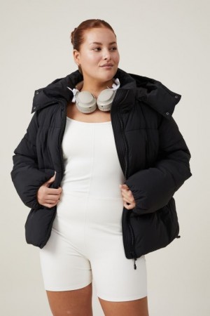 Cotton On The Recycled Mother Puffer 3.0 Women's Jackets Black | ofH8QQcQBkc