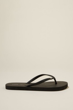 Cotton On The Rubi Flip Flop Women's Sandals Black | 6VG7xXbRpDP