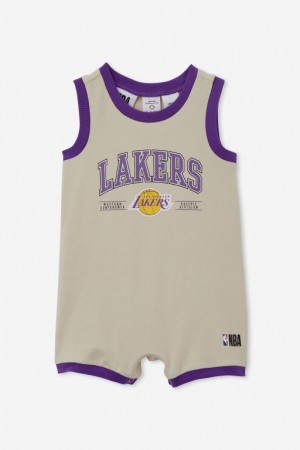 Cotton On The Sleeveless Snap Romper-Lcn Baby Rompers Lcn | o7r10o1m5Ni