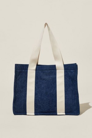 Cotton On The Stand By Tote Women's Bags Blue | cxl92JqnIQQ