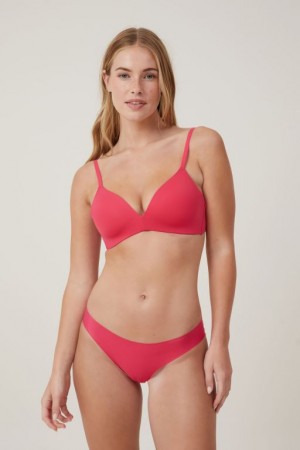 Cotton On Ultimate Comfort Wirefree Women's Bras Rose Red | QslTMiaowo7
