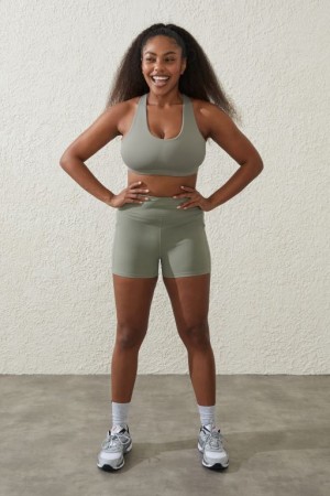 Cotton On Ultra Luxe Pocket Shortie Women's Shorts Khaki | 1vrBNqqCR9Q