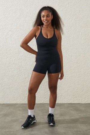 Cotton On Ultra Luxe Pocket Shortie Women's Shorts Black | ilHfR0f5rhM