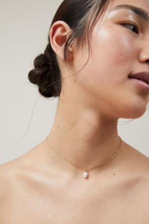 Cotton On Waterproof Pendant Necklace Women's Jewellery Gold | TFyYTWph14h