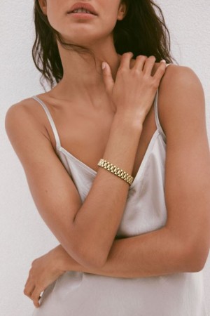 Cotton On Waterproof Single Bracelet Women's Jewellery Gold | 9bo9DCX6pNU