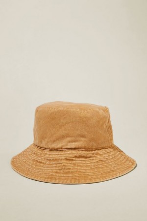 Cotton On Willow Washed Bucket Women's Hats Toffee | Xqc2MDUmPVW