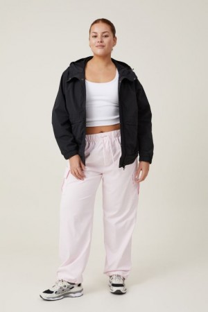 Cotton On Woven Packable Anorak Women's Jackets Black | NGmyPzuM7Oe