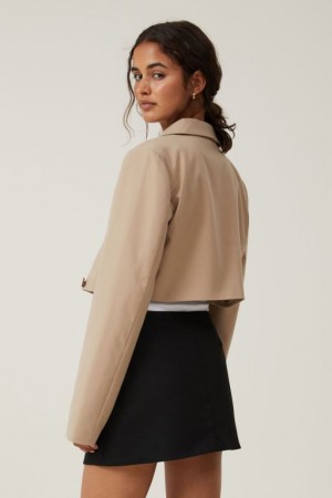 Cotton On Wrap Suiting Mini Women's Skirt Black | 4ppsUACGjQh