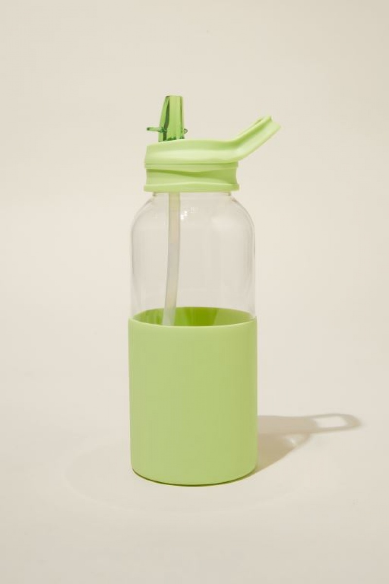 Cotton On 1 Litre Sip Lid Drink Men\'s Water Bottles Light Green | tlbikZ3QvuF