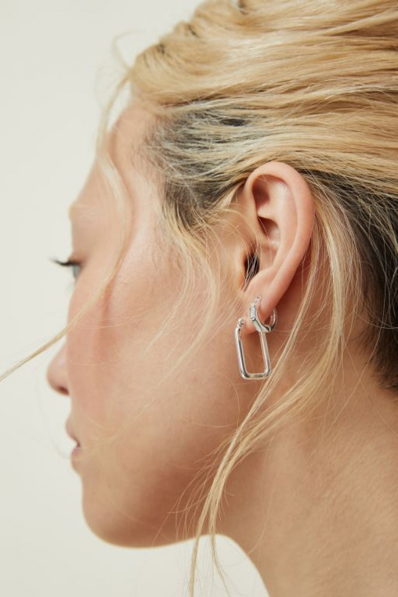 Cotton On 2Pk Mid Earring Women's Jewellery Silver | VirVPXP8QMO
