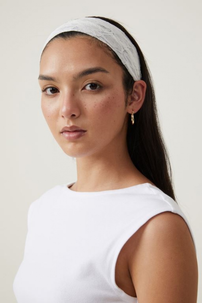 Cotton On 2Pk Soft Headband Women's Hair Accessories White / Blue | w4lWvy4d5gq
