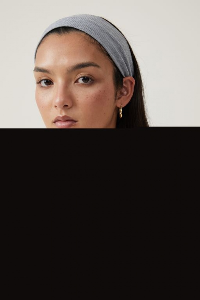 Cotton On 2Pk Soft Headband Women's Hair Accessories Grey / Pink | wpQ4C6NzXow
