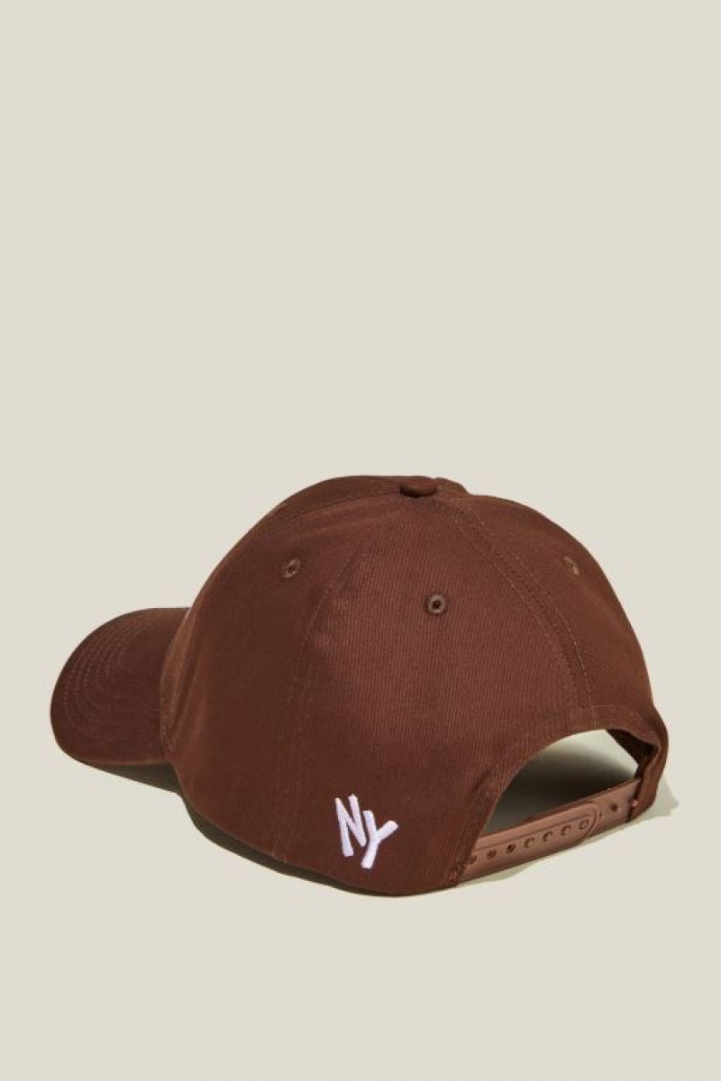 Cotton On 6 Panel Ball Men's Caps Chocolate | IpB9Id47hzP
