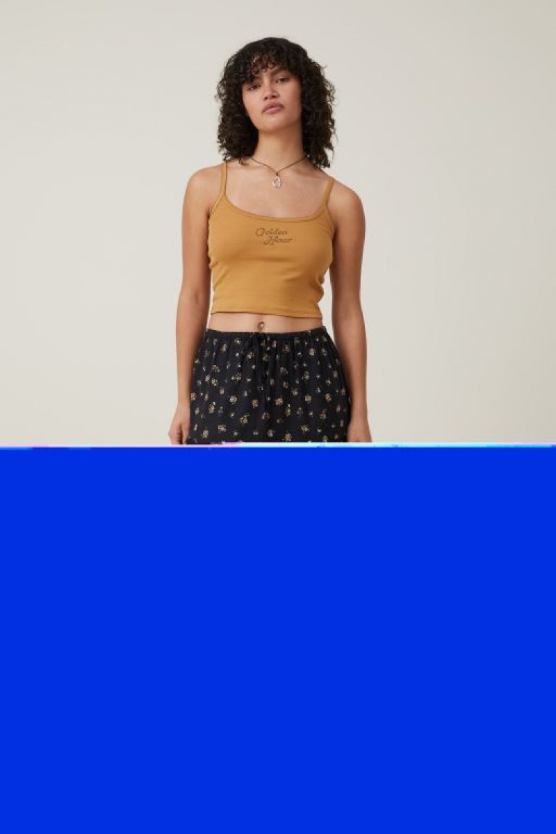 Cotton On 90 S Graphic Strappy Cami Women's Graphic T-Shirts Brown | Ngug7aM3VYy