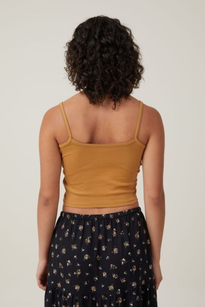 Cotton On 90 S Graphic Strappy Women's Cami Brown | BPoCj0up6KD