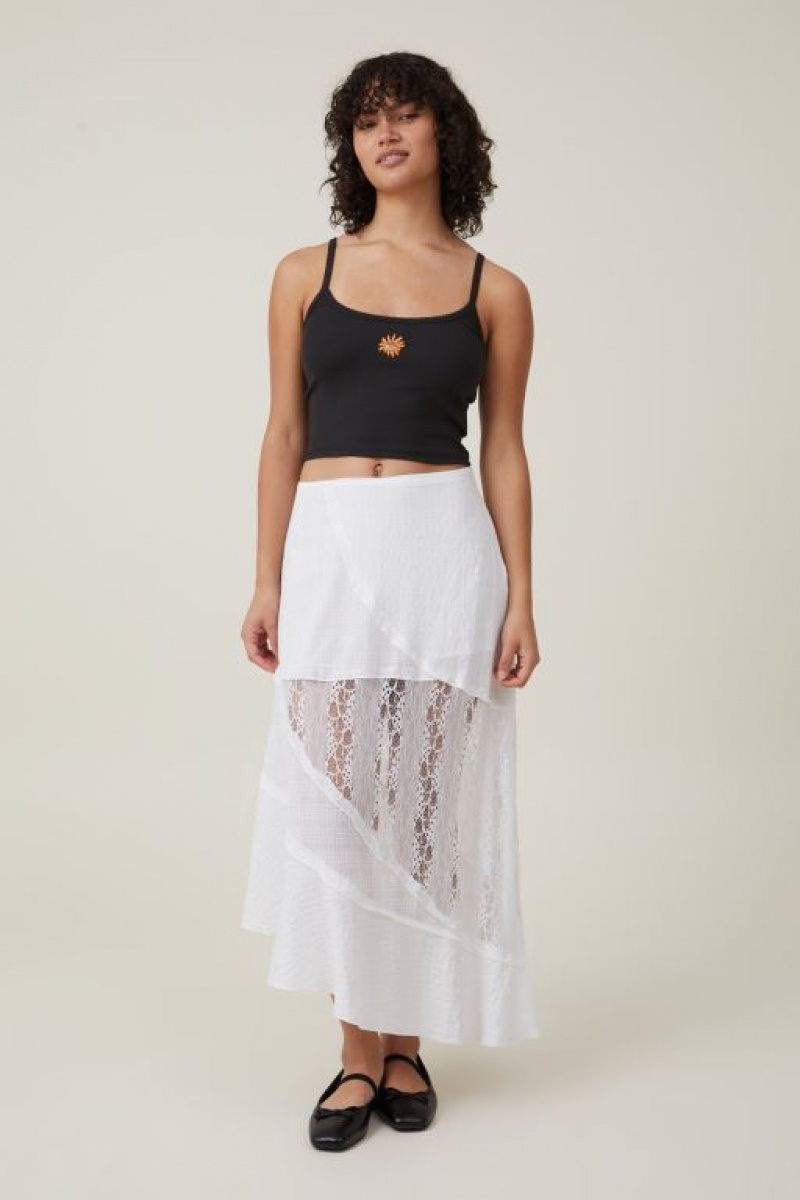 Cotton On 90 S Graphic Strappy Women's Cami Black | 4Ur9JK0JTAB
