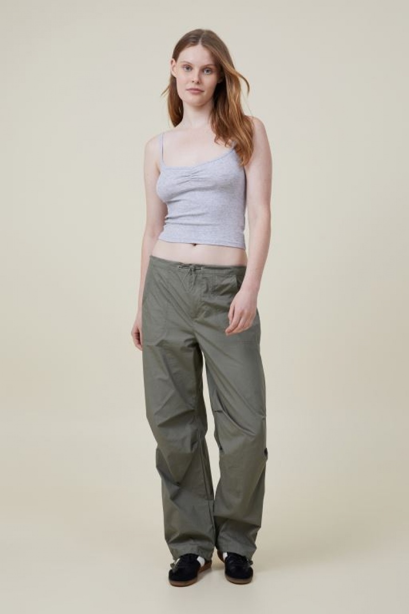 Cotton On 90 S Strappy Women's Cami Grey | wH2sTkwE97W