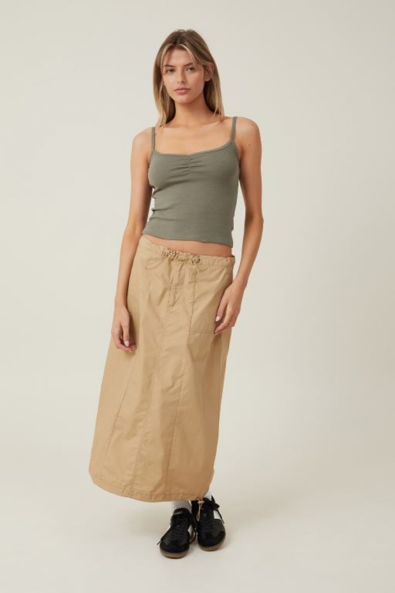 Cotton On 90 S Strappy Women's Cami Woodland | 3qyoSzcQrti