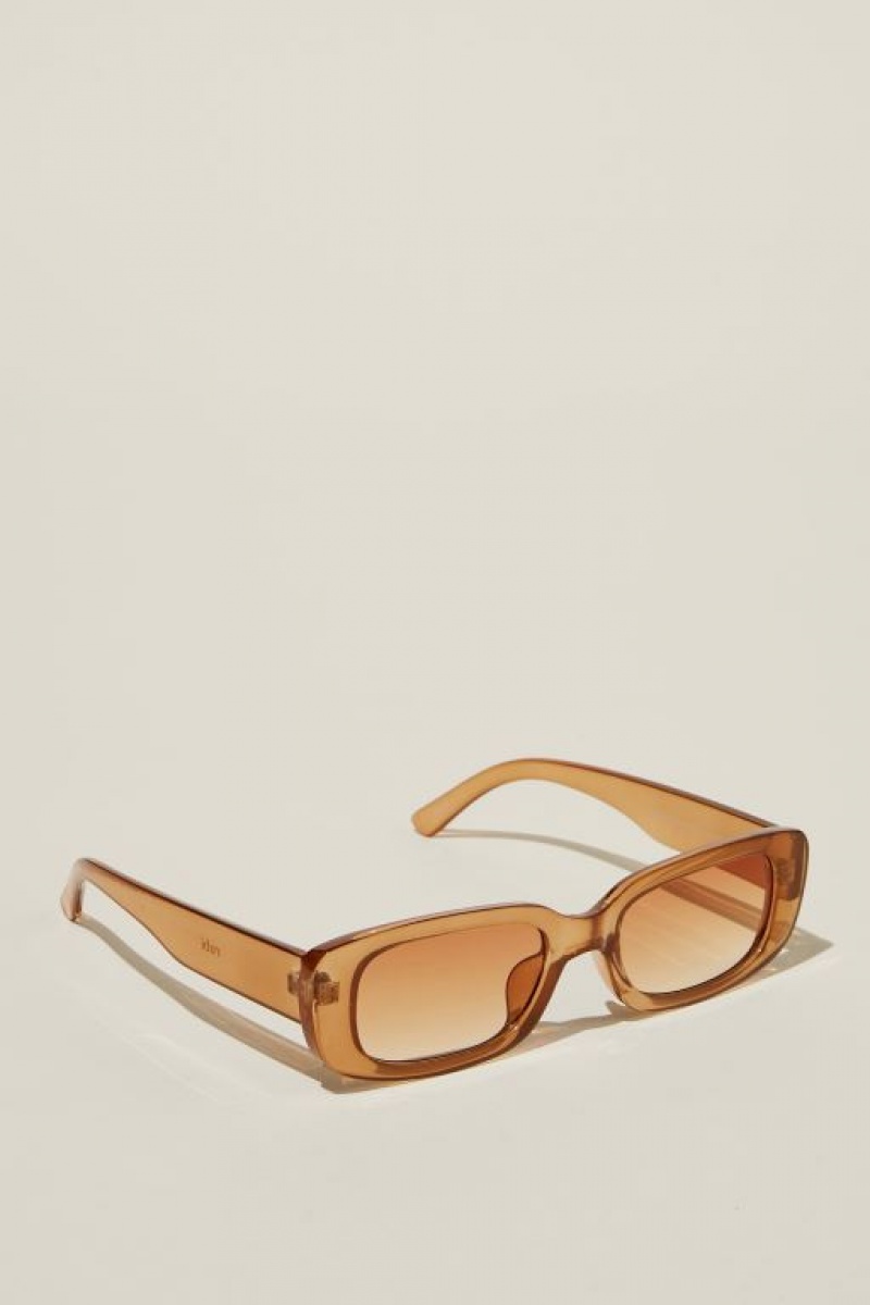 Cotton On Abby Rectangle Women's Sunglasses Vintage | 2RFUqDtcdlD