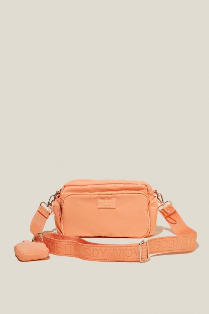 Cotton On Active Essentials Crossbody Women\'s Bags Peachy | 2qNFsEF60HE
