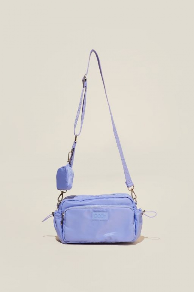 Cotton On Active Essentials Crossbody Women's Bags Purple Light | xWmbmVDA53m
