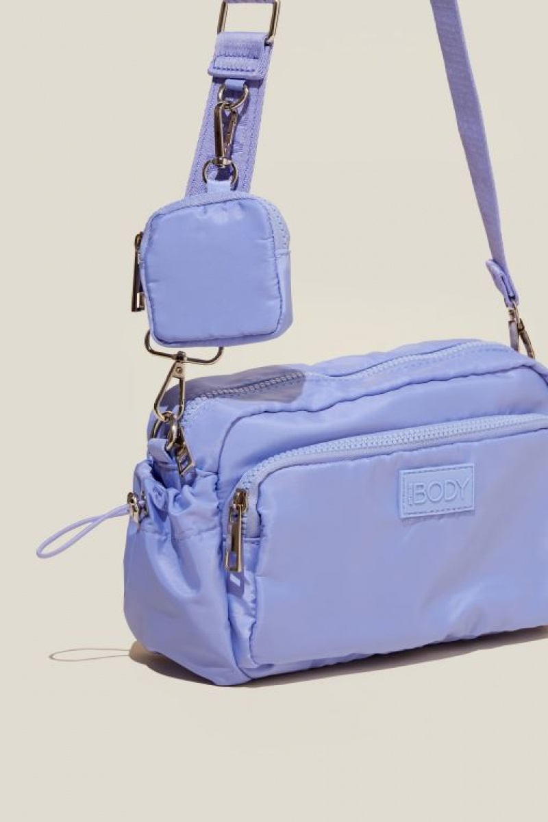 Cotton On Active Essentials Crossbody Women's Bags Purple Light | xWmbmVDA53m